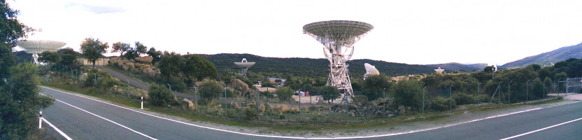 Complejo con las 6 antenas. MDSCC (Madrid Deep Space Communications Complex): Complejo de Comunicaciones con el Espacio Profundo de Madrid